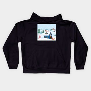 A Jolly Doxie Holliday Kids Hoodie